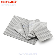 Durable custom 0.2-100 microns sintered stainless steel mesh filter plate for filter press equipment